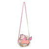 PREORDER AW25 Billieblush Pink & White Faux Fur Horse Bag