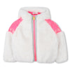 PREORDER AW25 Billieblush White & Pink Faux Fur Coat