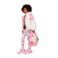 PREORDER AW25 Billieblush White & Pink Faux Fur Coat