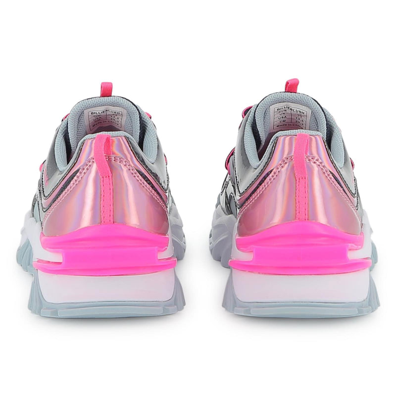 PREORDER AW25 Billieblush Grey & Pink Logo Trainers