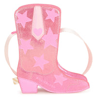 PREORDER AW25 Billieblush Pink Cowboy Boot Stars Bag