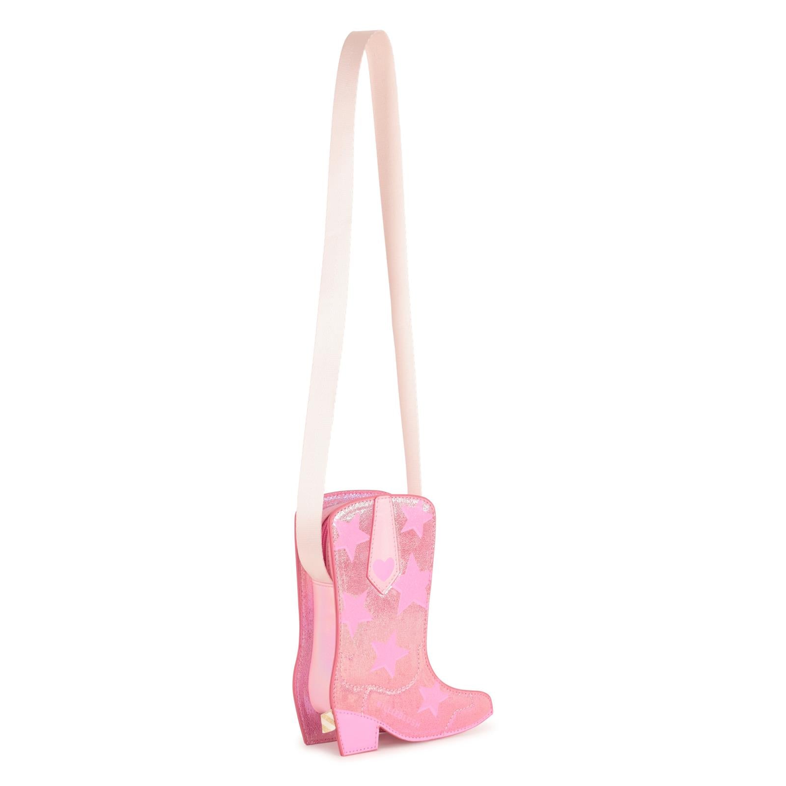 PREORDER AW25 Billieblush Pink Cowboy Boot Stars Bag