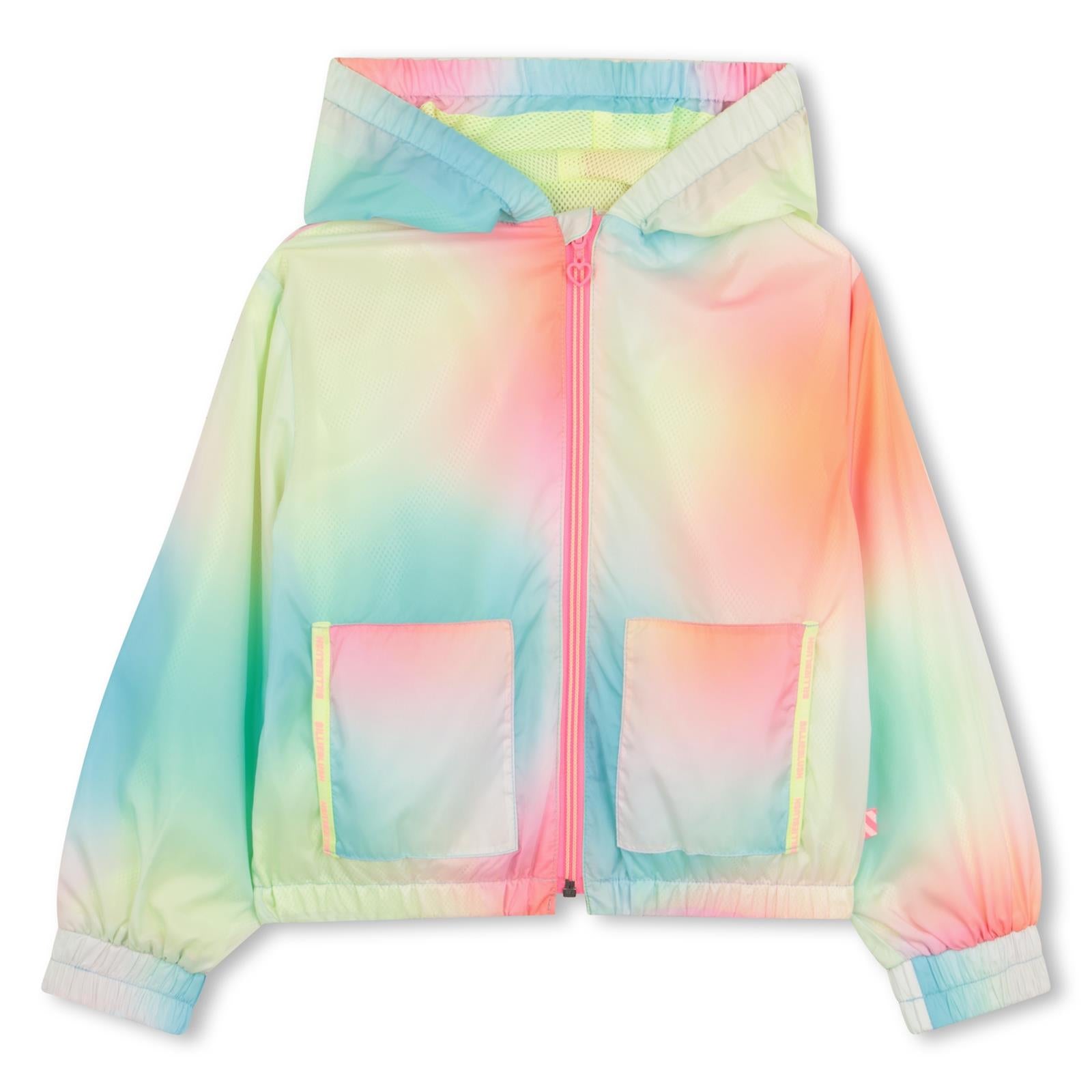 SS26 Billieblush Multicoloured Ombre Hooded Windbreaker