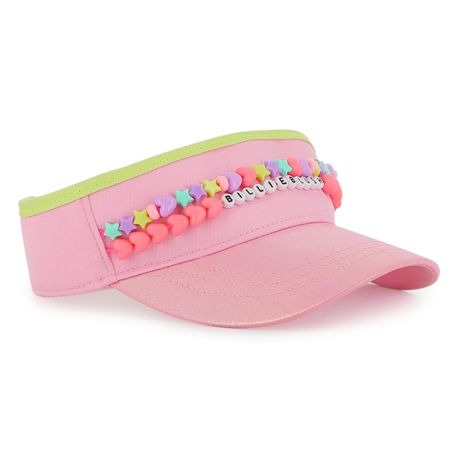 SS26 Billieblush Pink Logo Beaded Visor