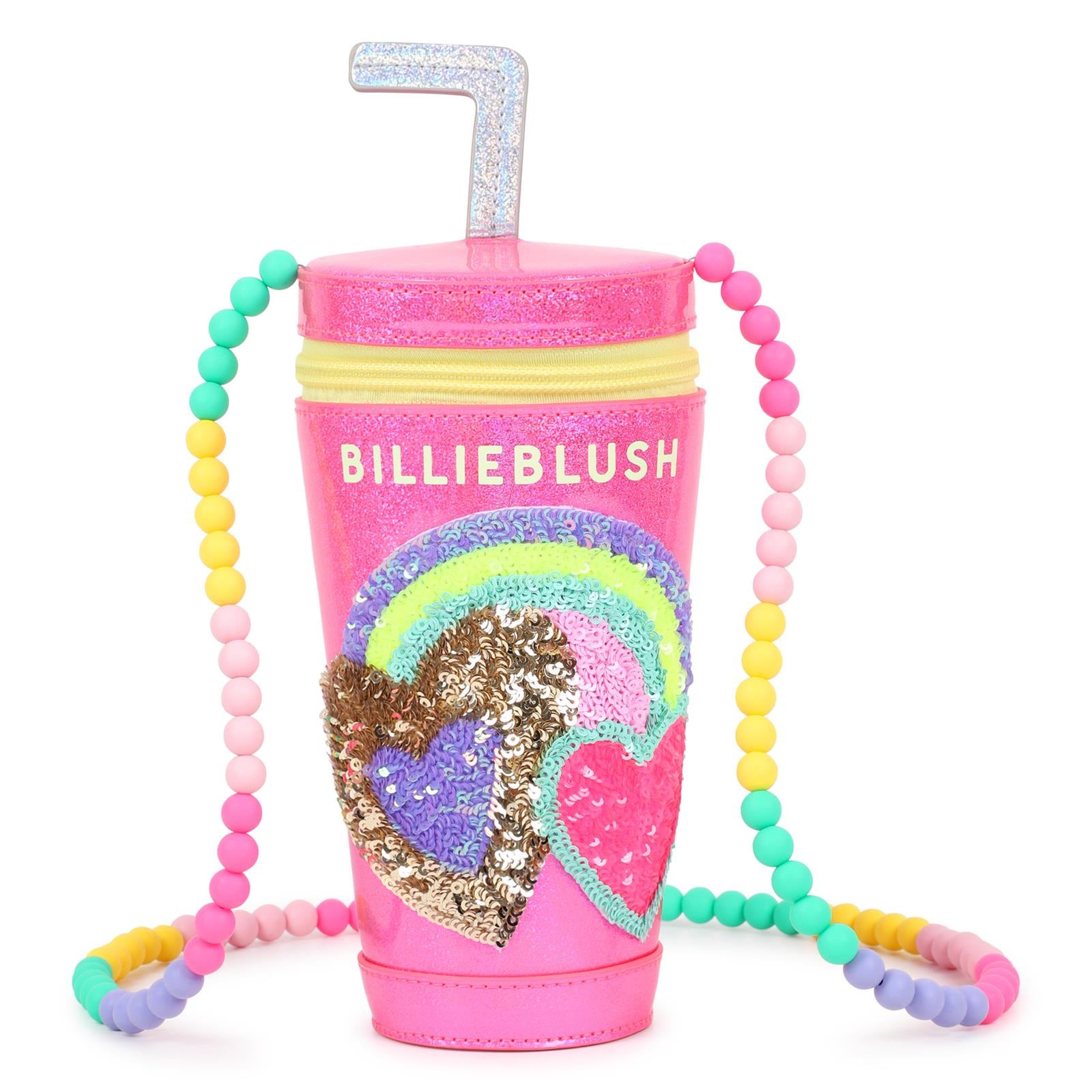 SS26 Billieblush Pink Drink Sequin Heart Bag