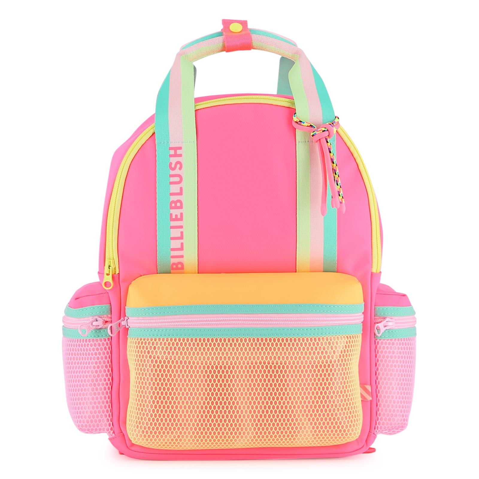 SS26 Billieblush Pink Multicoloured Logo Backpack