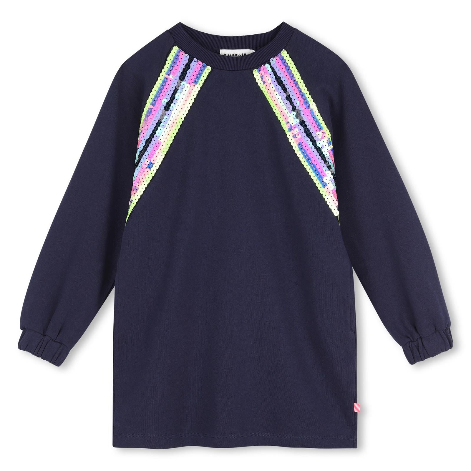 Billieblush Girls Navy Sequin Dress