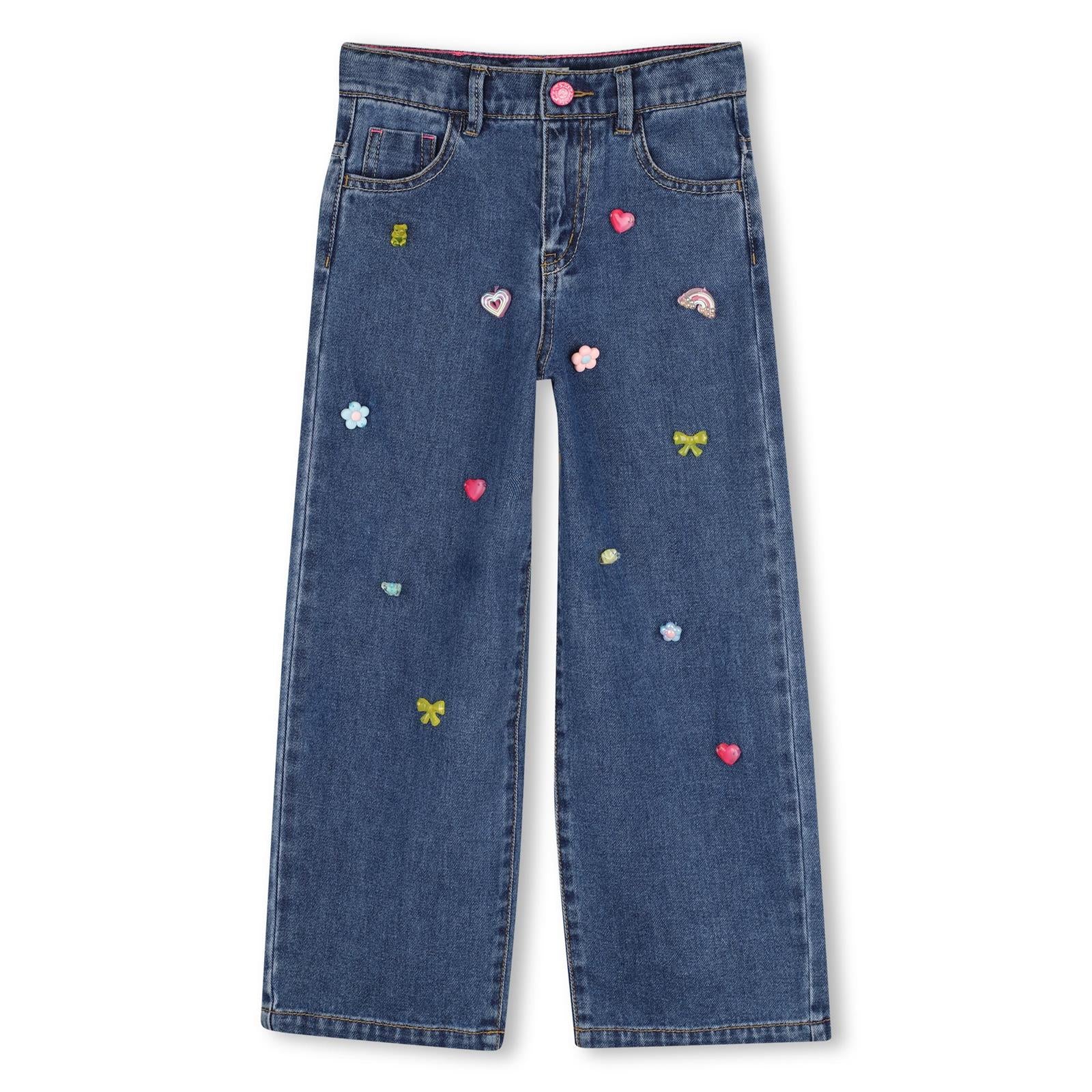 Billieblush Girls Blue Denim Charm Jeans