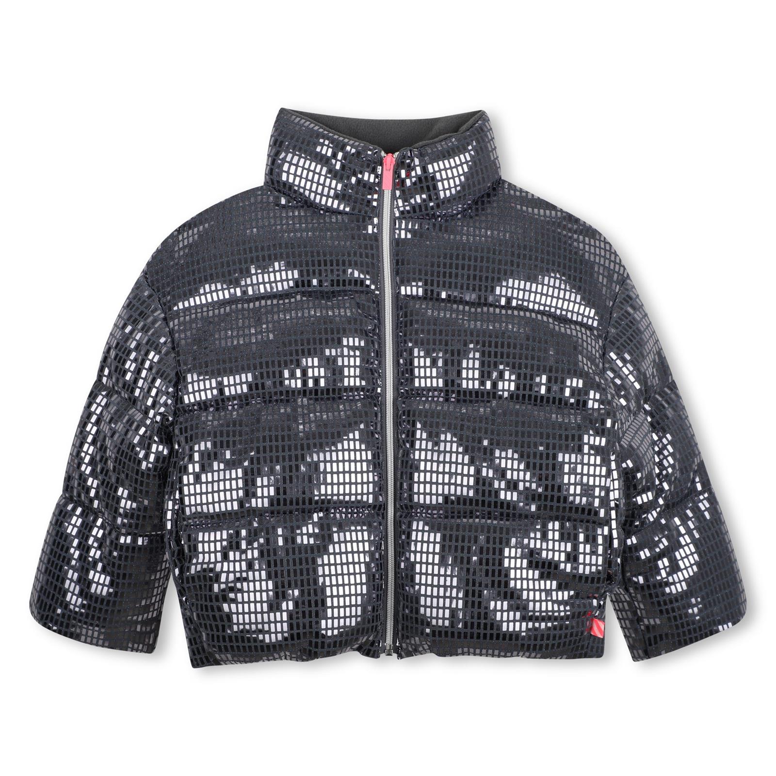 Billieblush Girls Grey Sequin Puffer Coat