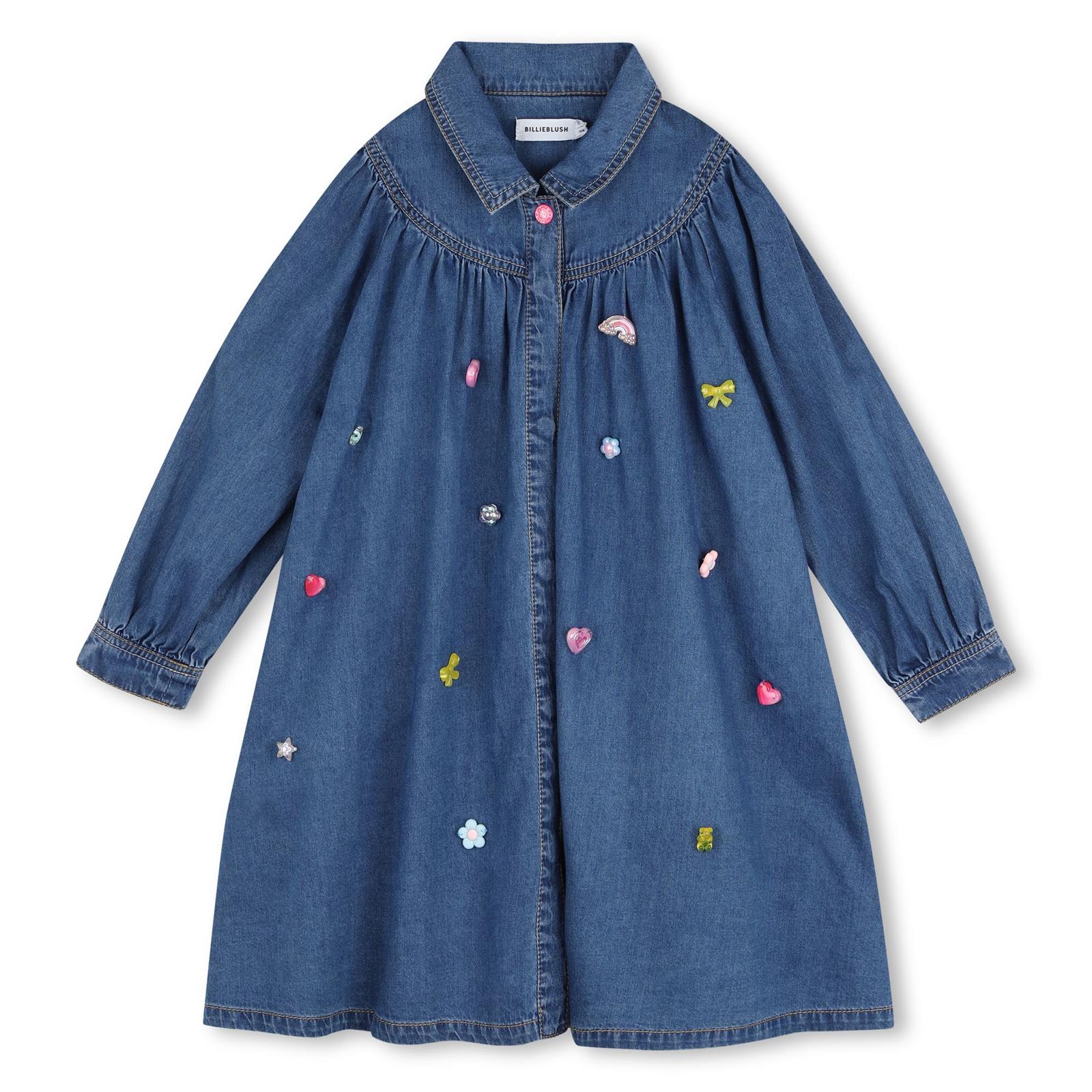 Billieblush Girls Blue Denim Dress