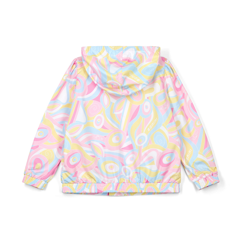 SS25 Bonini FUTURE Multicoloured Swirl Print Hooded Jacket