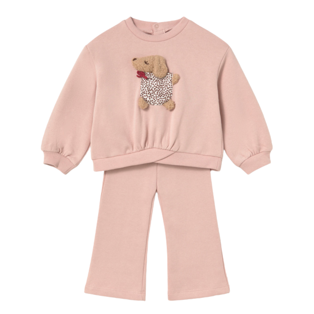 Mayoral Girls Pink Dog Tracksuit
