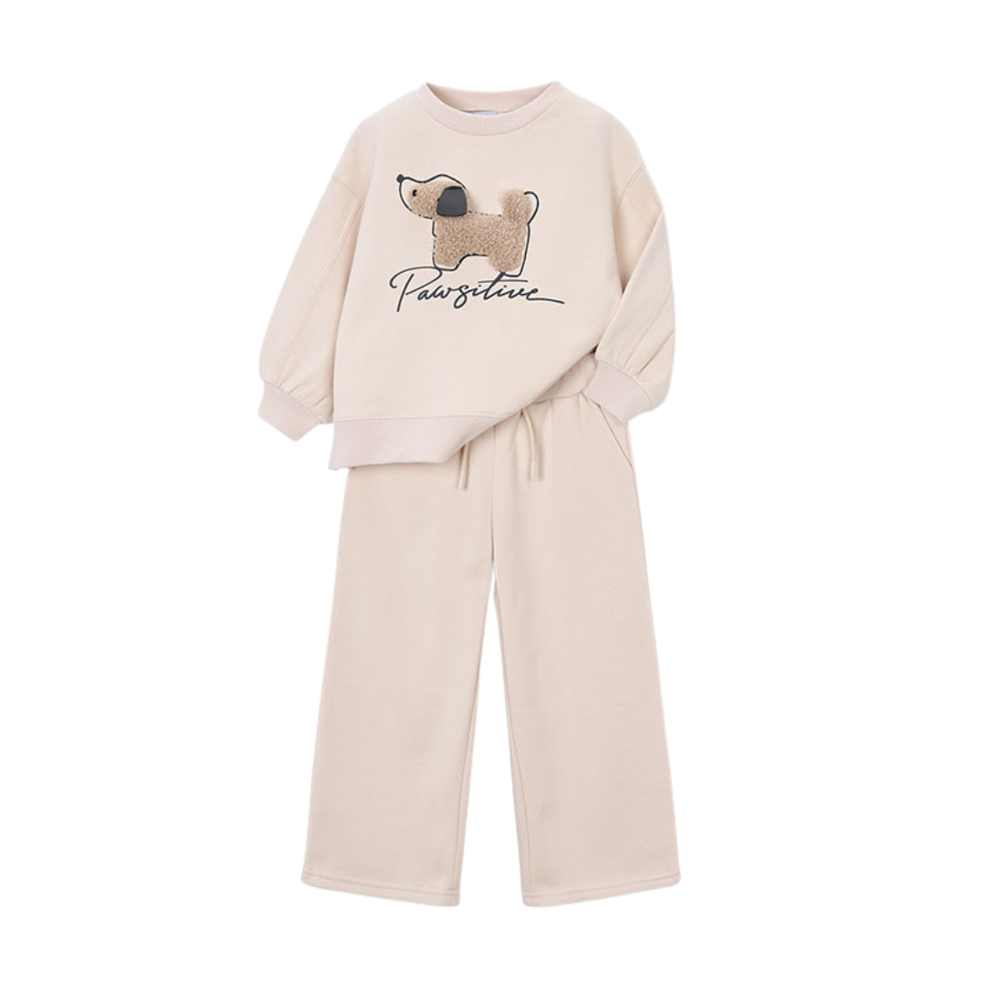 Mayoral Girls Beige Dog Tracksuit