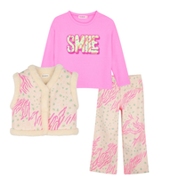Billieblush Girls Pink 'Smile' Three Piece Set