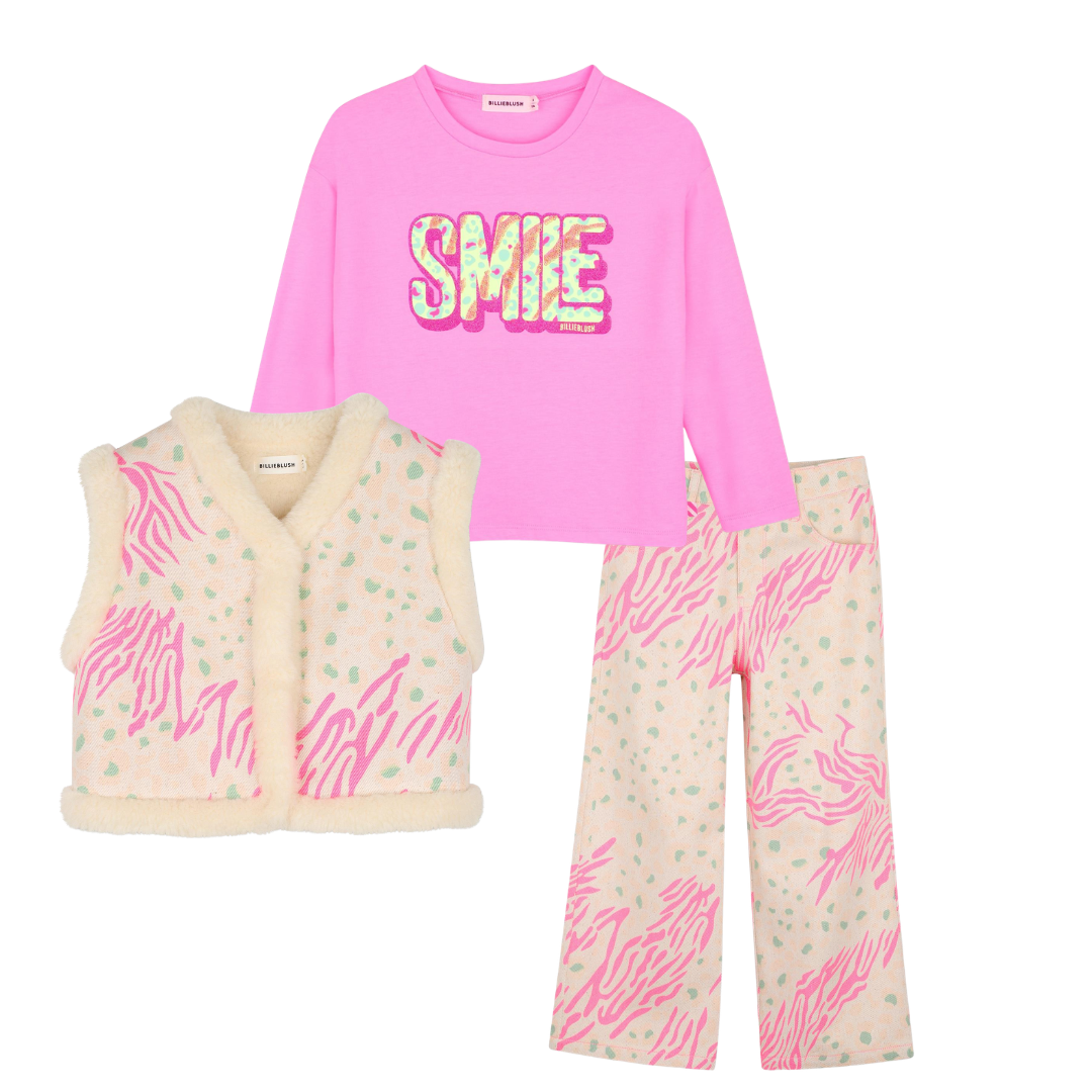 Billieblush Girls Pink 'Smile' Three Piece Set