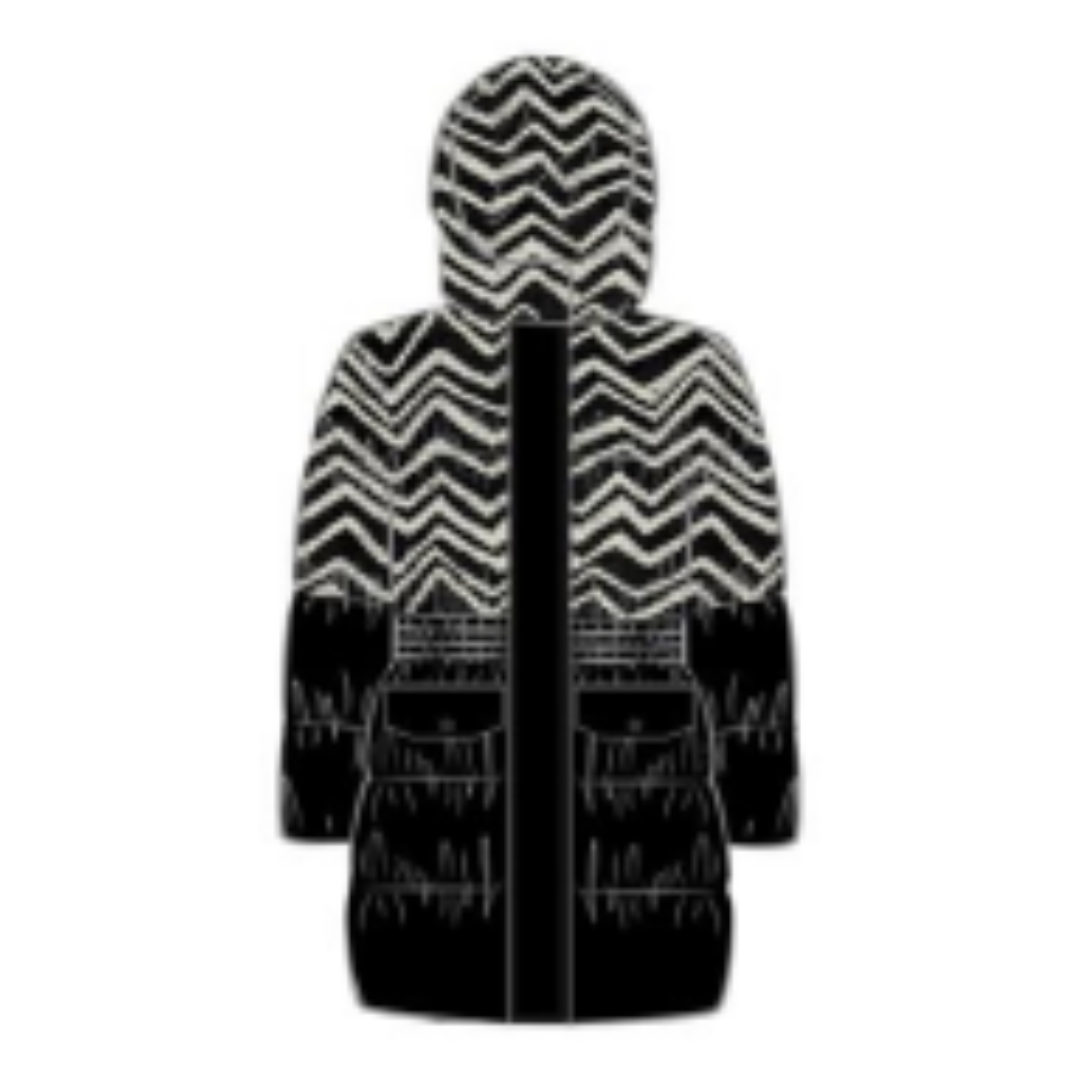 Missoni Girls Black Chevron Coat