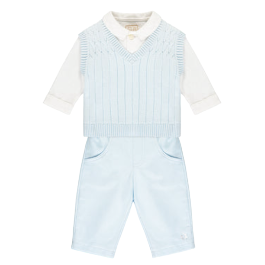 Emile Et Rose Boys GULLIVER Blue Trousers Set