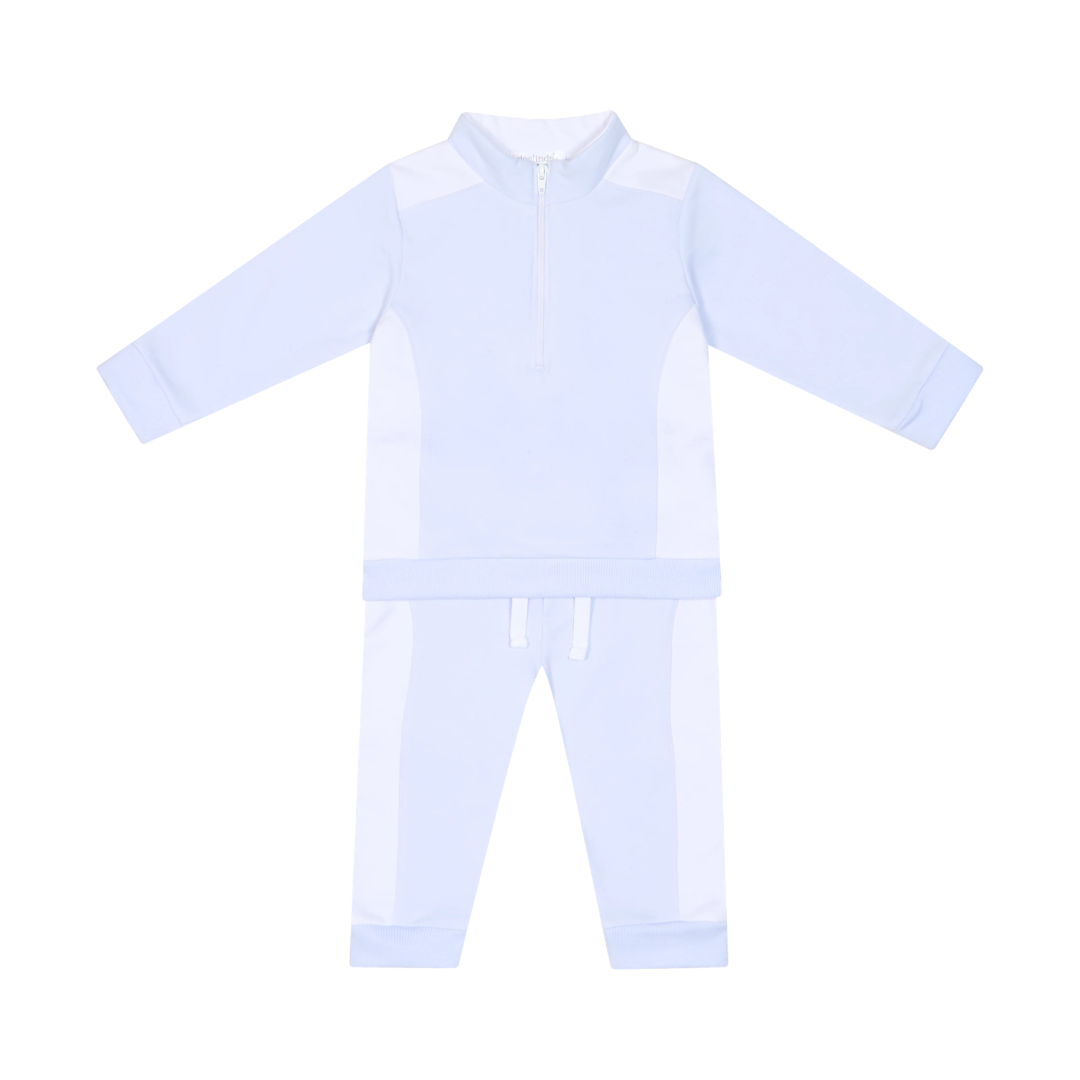 Deolinda Boys Blue Quarter Zip Tracksuit