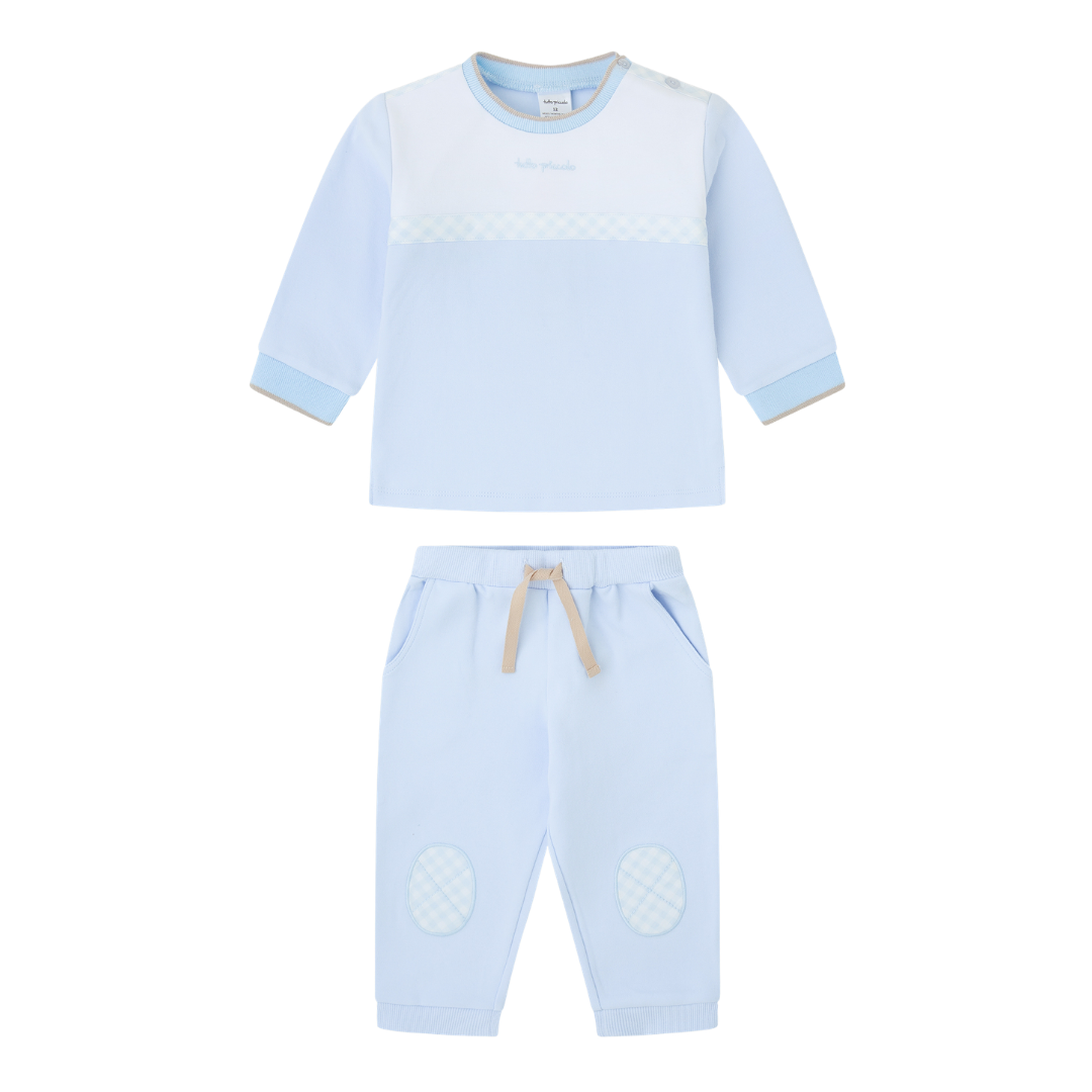 Tutto Piccolo Boys Blue & Beige Tracksuit