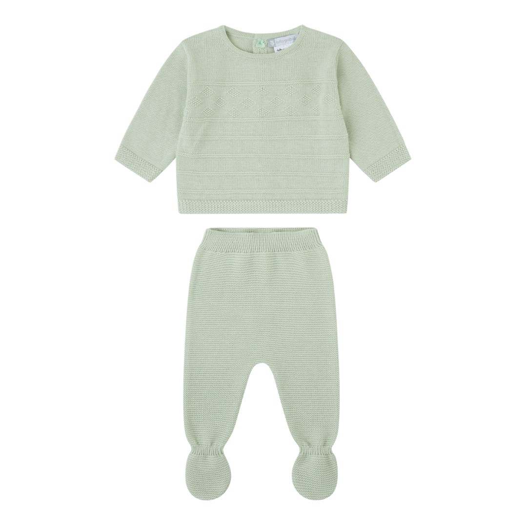 Tutto Piccolo Boys Green Two Piece Set