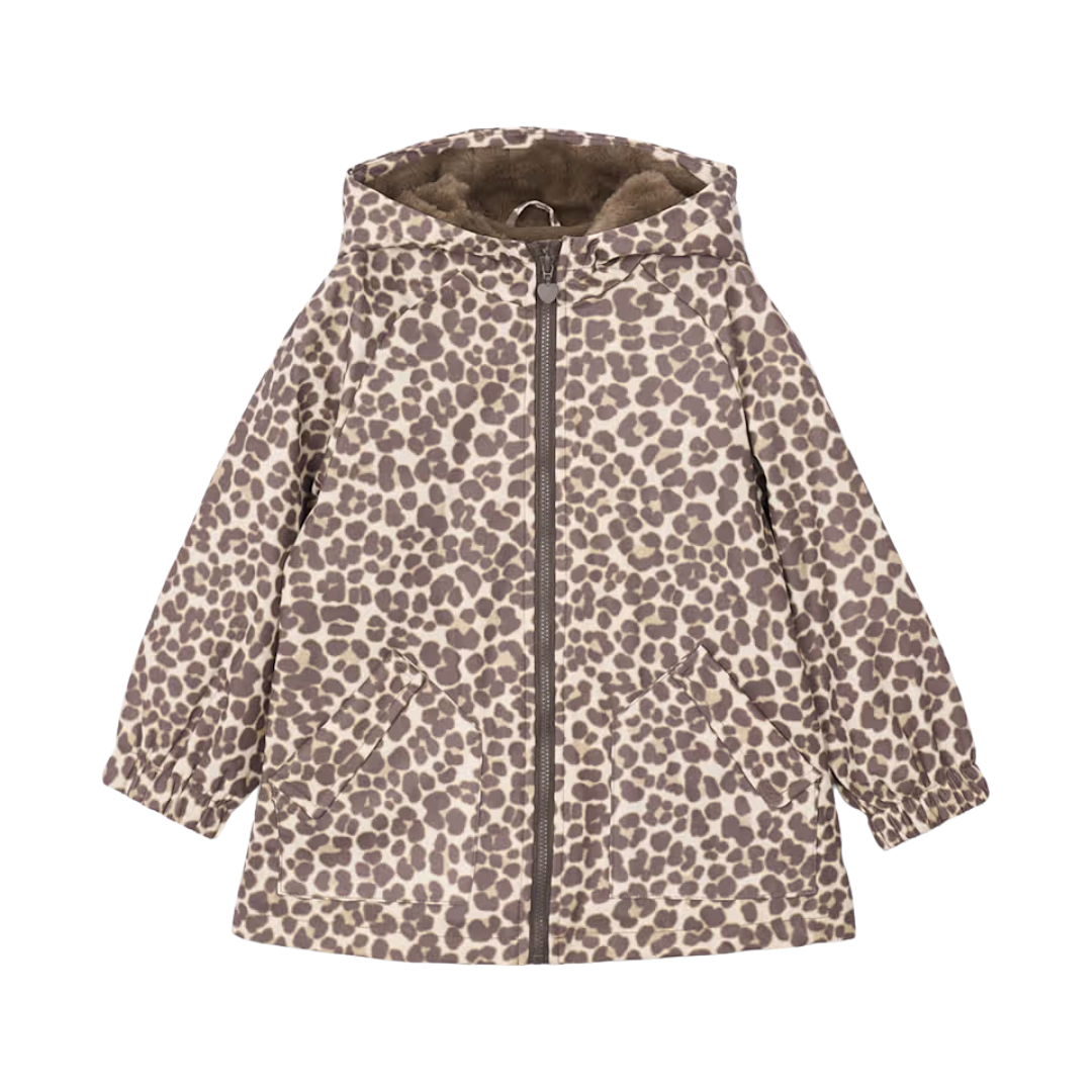 Mayoral Girls Brown Leopard Print Raincoat