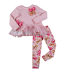 Daga Pink & Gold Paper Clip Bow Tulle Legging Set