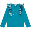 AW23 ADee DELILAH Teal Striped Frill Skirt Set