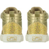 AW23 ADee GLITZY Gold Glitter High Top Trainers