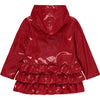 AW23 ADee TRINITY Red Frill Hooded Jacket / Rain Coat