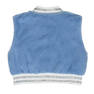 AW24 ADee PHEONIX Iced Blue Faux Fur Gilet