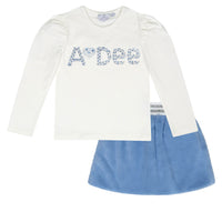 ADee PRINNY Snow White Faux Fur Skirt Set