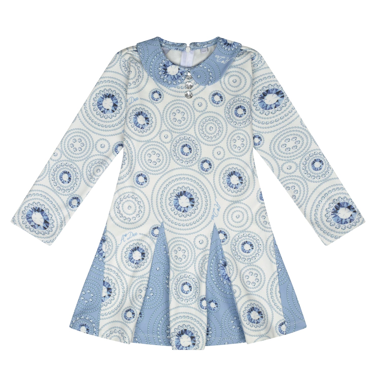 ADee PIPPA Snow White Diamond Print Dress