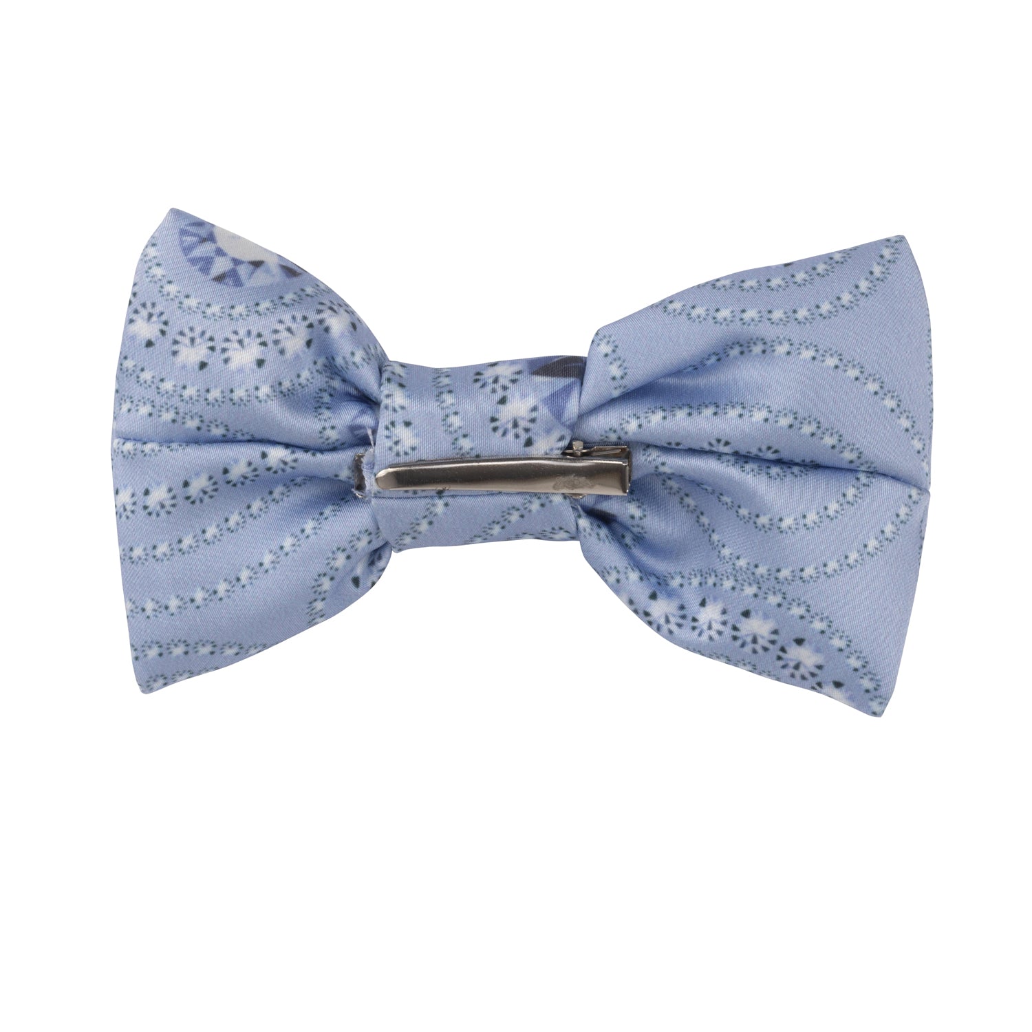 ADee PIPPY Iced Blue Diamond Print Bow Hair Clip