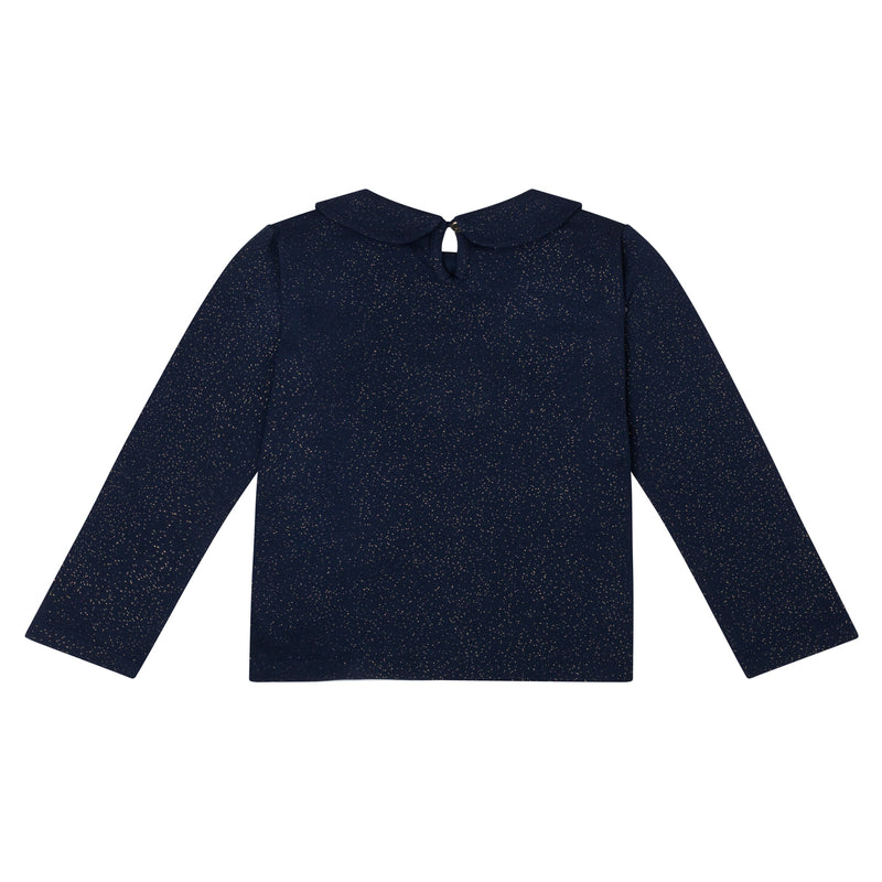 ADee ROXY Navy Blue Envelope Print Skirt Set