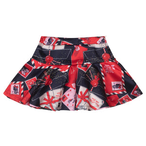 AW24 ADee ROXY Red Envelope Print Skirt Set