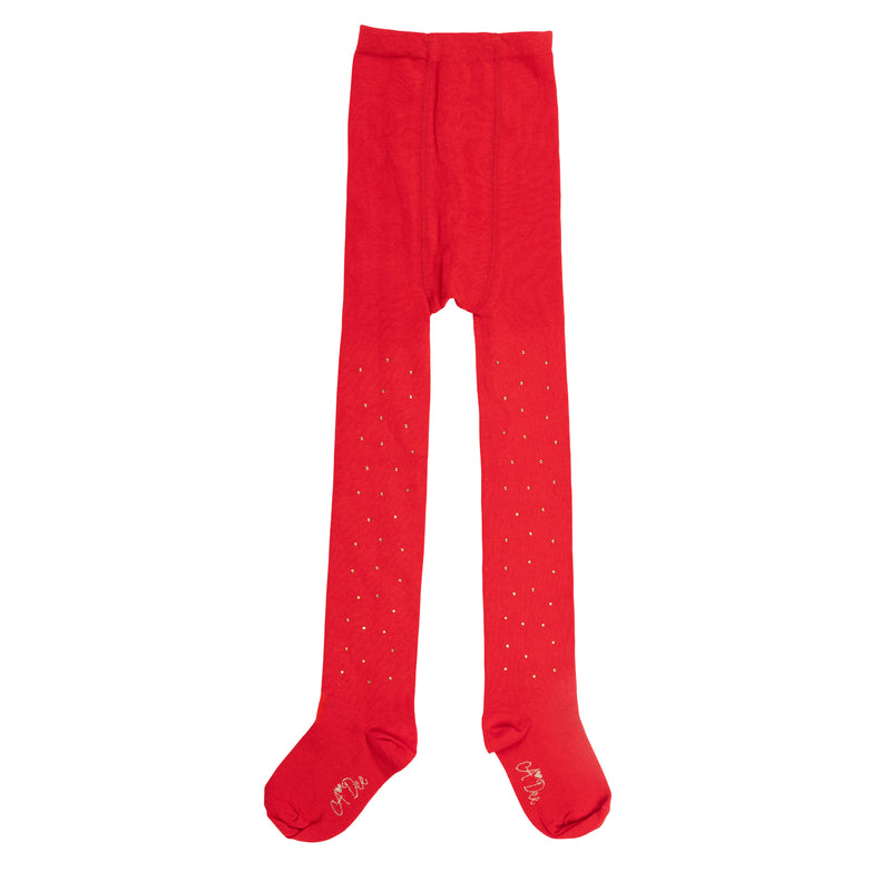 ADee RHEA Red Diamanté Tights