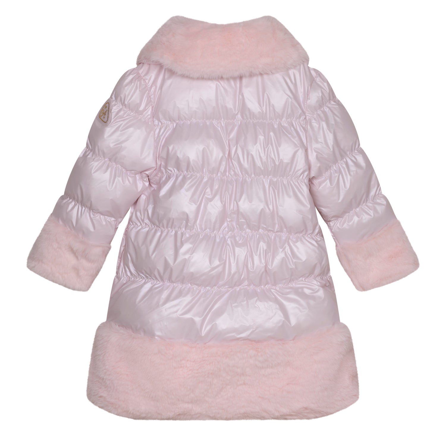 Pink fur baby coat deals