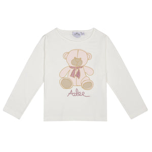 AW24 ADee SUZI & STEVIE Snow White & Baby Pink Teddy Print Short Set