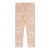 ADee SUMMER Beige Teddy Print Bow Legging Set