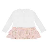 ADee SUMMER Baby Pink Teddy Print Bow Legging Set