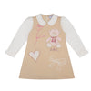 ADee SKYLER Beige Teddy Sleeve Dress