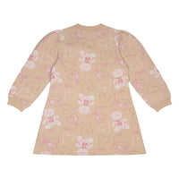 ADee SAGE Beige Teddy Print Sweat Dress
