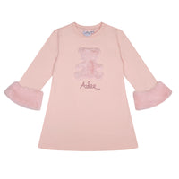 ADee SHAKIRA Baby Pink Faux Fur Teddy Dress