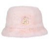 ADee SYLVIA Baby Pink Faux Fur Bucket Hat