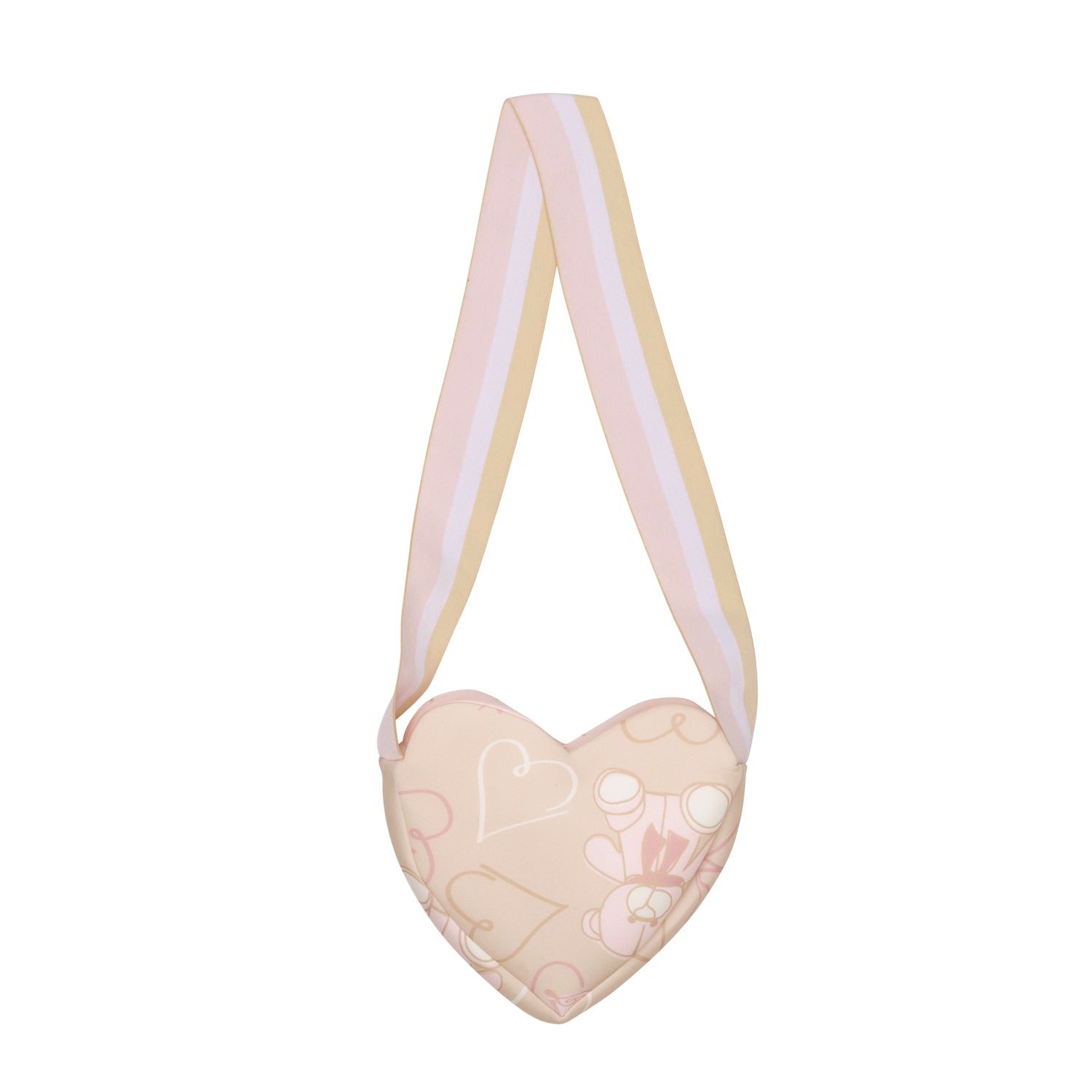 ADee SASHA Beige Teddy Heart Bag
