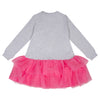 AW24 ADee THEA Light Grey & Pink Bow Logo Sweat Dress