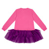 ADee THEA Hot Pink & Purple Bow Logo Sweat Dress