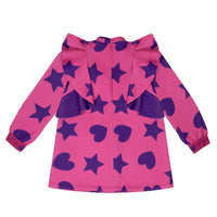ADee TREASURE Hot Pink Hearts & Stars Print Frill Dress