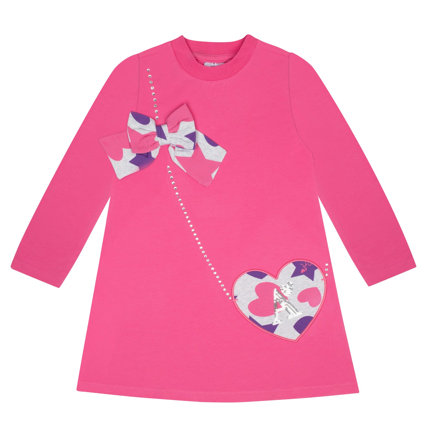 ADee TEGAN Hot Pink Logo Handbag Dress