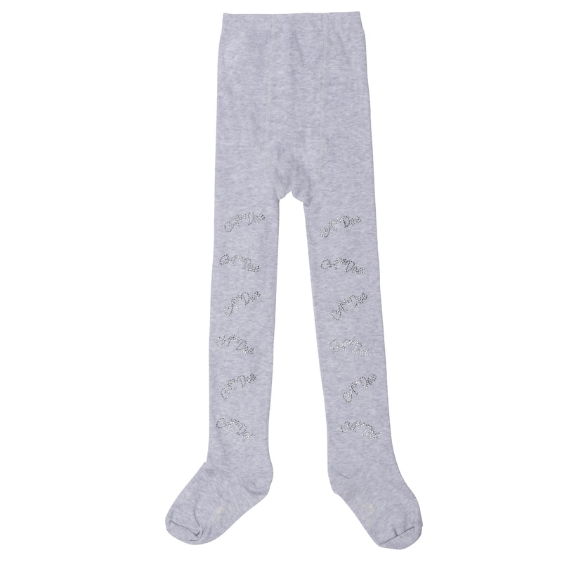 ADee TRUDY Light Grey Diamanté Tights